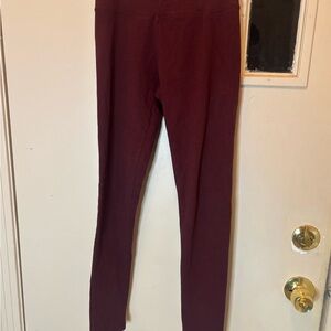 Aerie Deep Burgundy Leggings small offline
